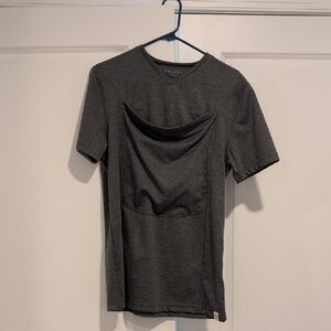 Gray V-Neck Men's Shirt